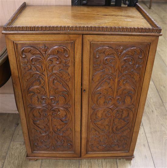 A late Victorian collectors chest of curios, W.55cm